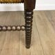 Old wooden ball fireside chair