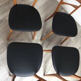 Set of 4 scandinavian chairs