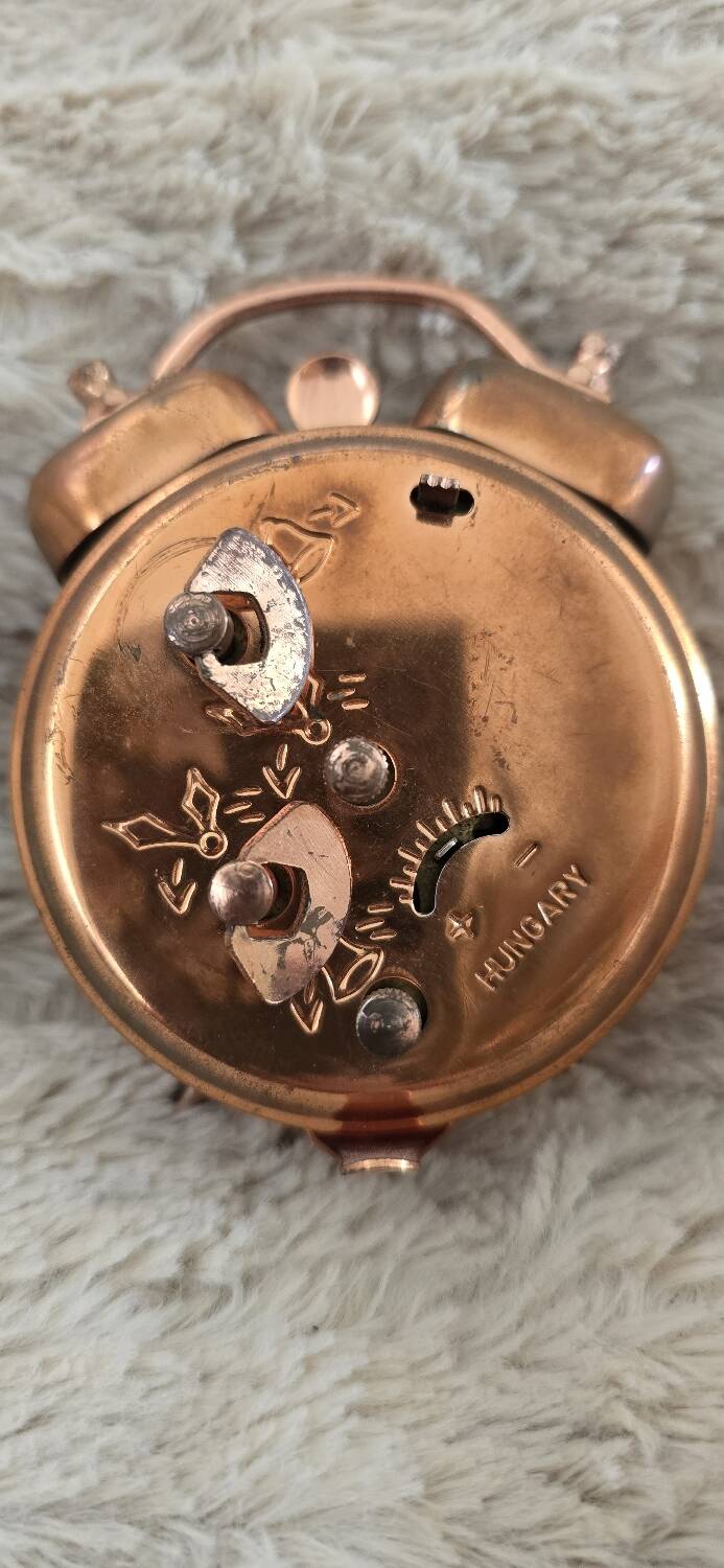 Mom copper alarm clock