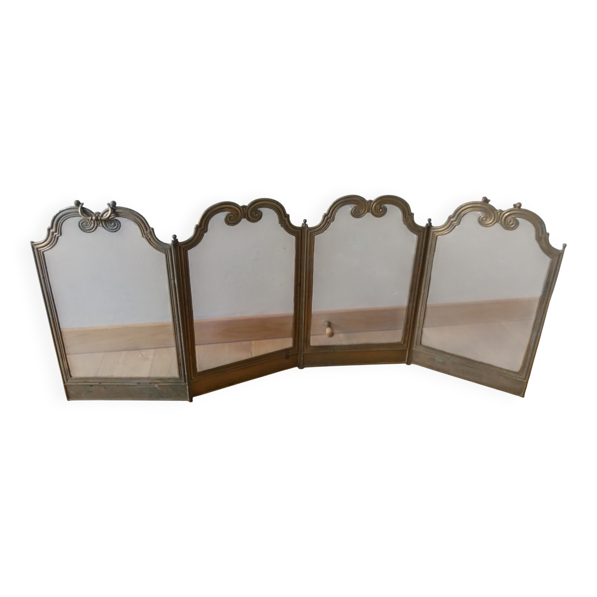 Fire screen fireplace screen 4 leaves