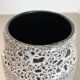 Pottery super white color fat lava multi-color vase scheurich germany wgp, 1970