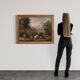 Refined 18th century bucolic landscape painting