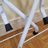 Paire de tabourets pliants vintage "Tubecon" Marinakis, années 80