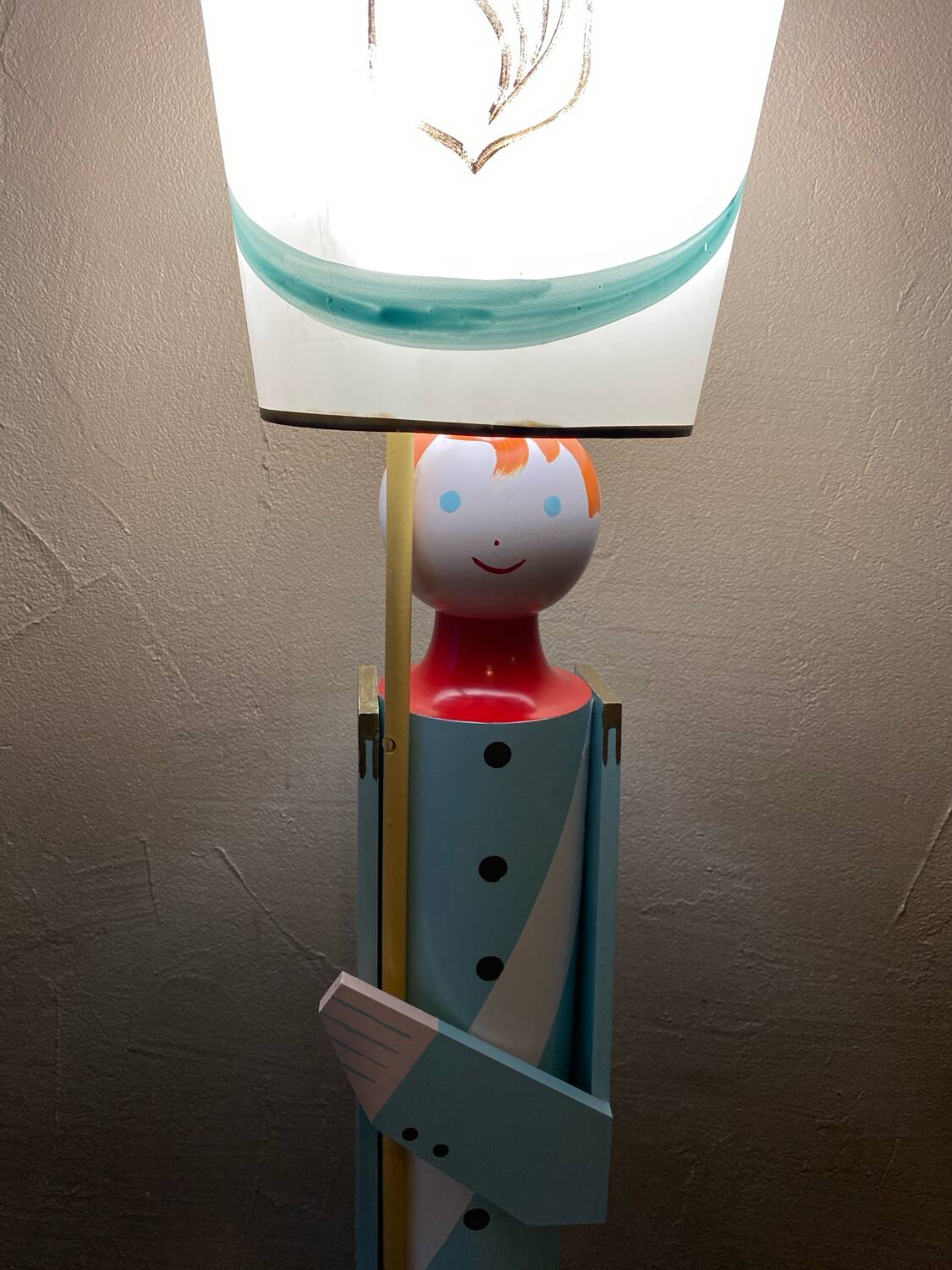Vintage soldier floor lamp Suzanne bonnichon