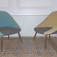 Pair of armchairs 50/60s