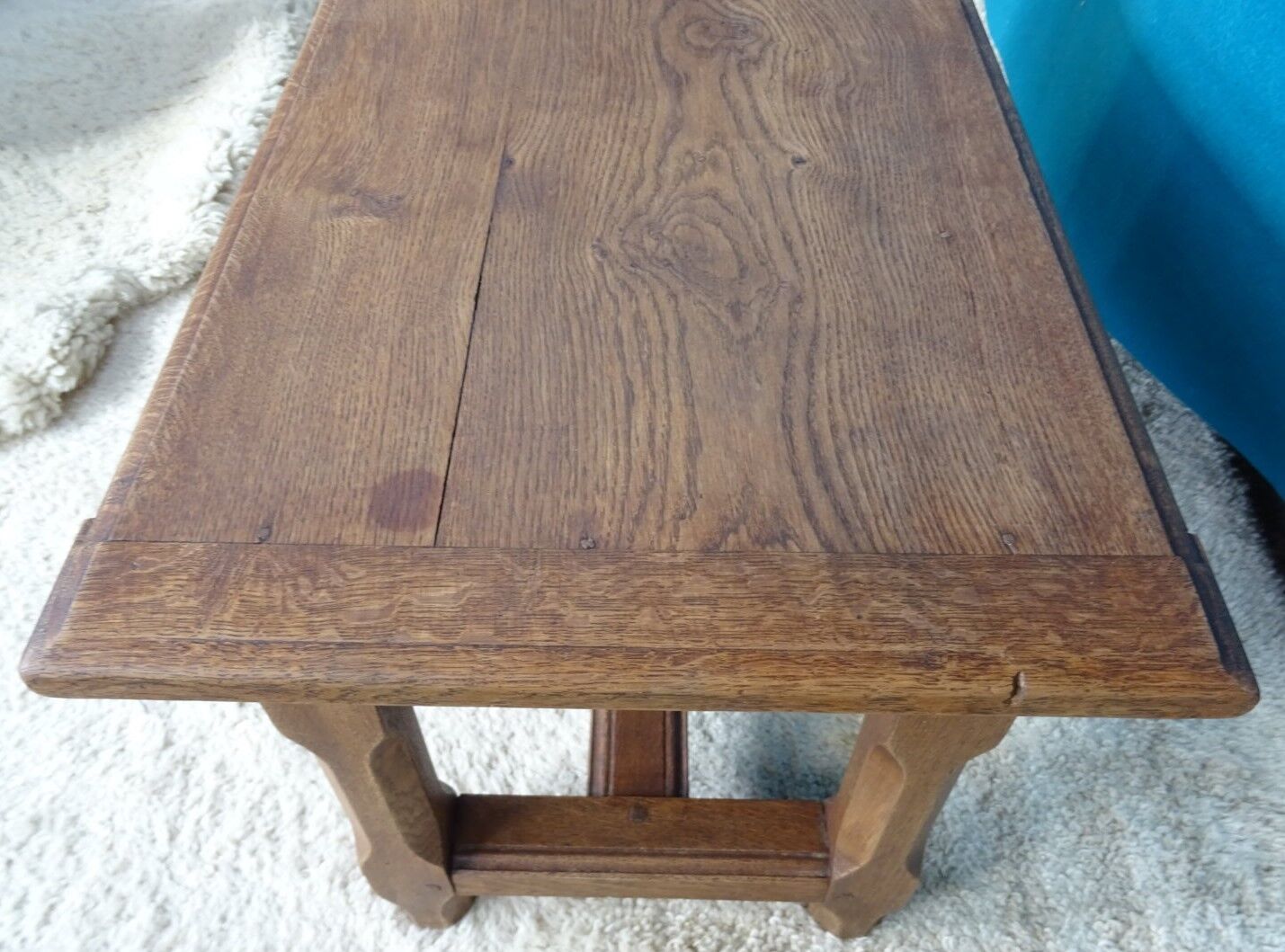 Solid oak farmhouse coffee table
