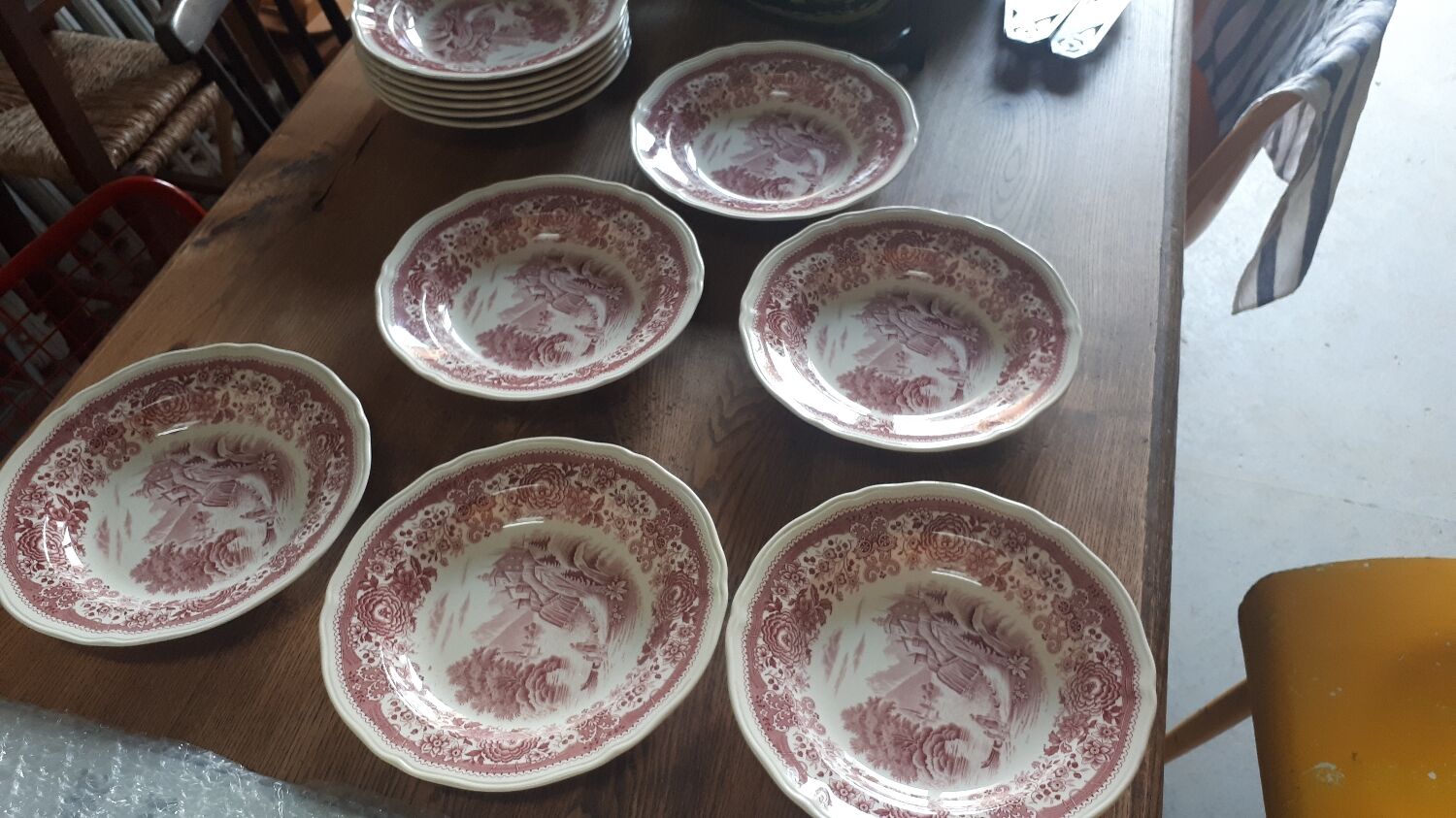 Burgenland pink soup plate series