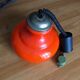 Vintage rolly lamp in orange glass to hang