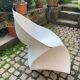 White ABS folding chair signed Flux Amsterdam circa 1980