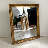 Old mirror wood and gilded stucco 73x61cm