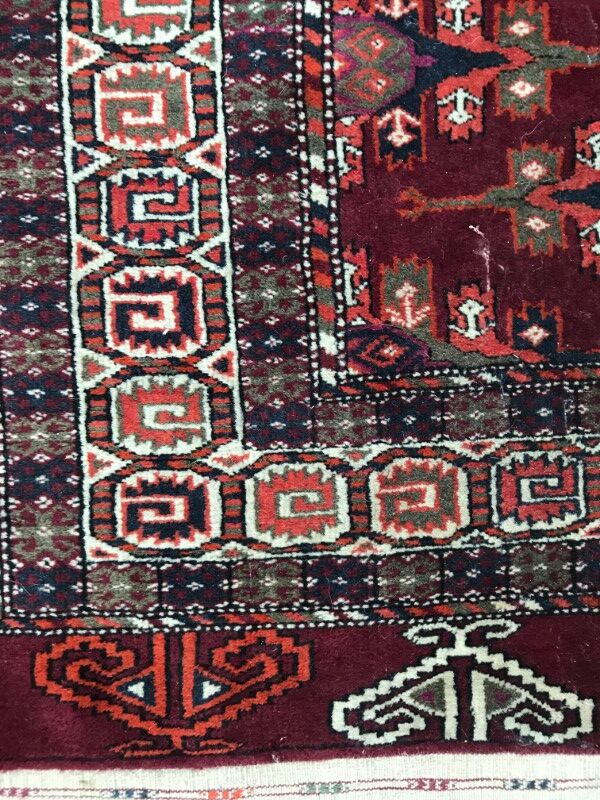 Carpet former Turkmen Afghan done hand 137 X 198 CM