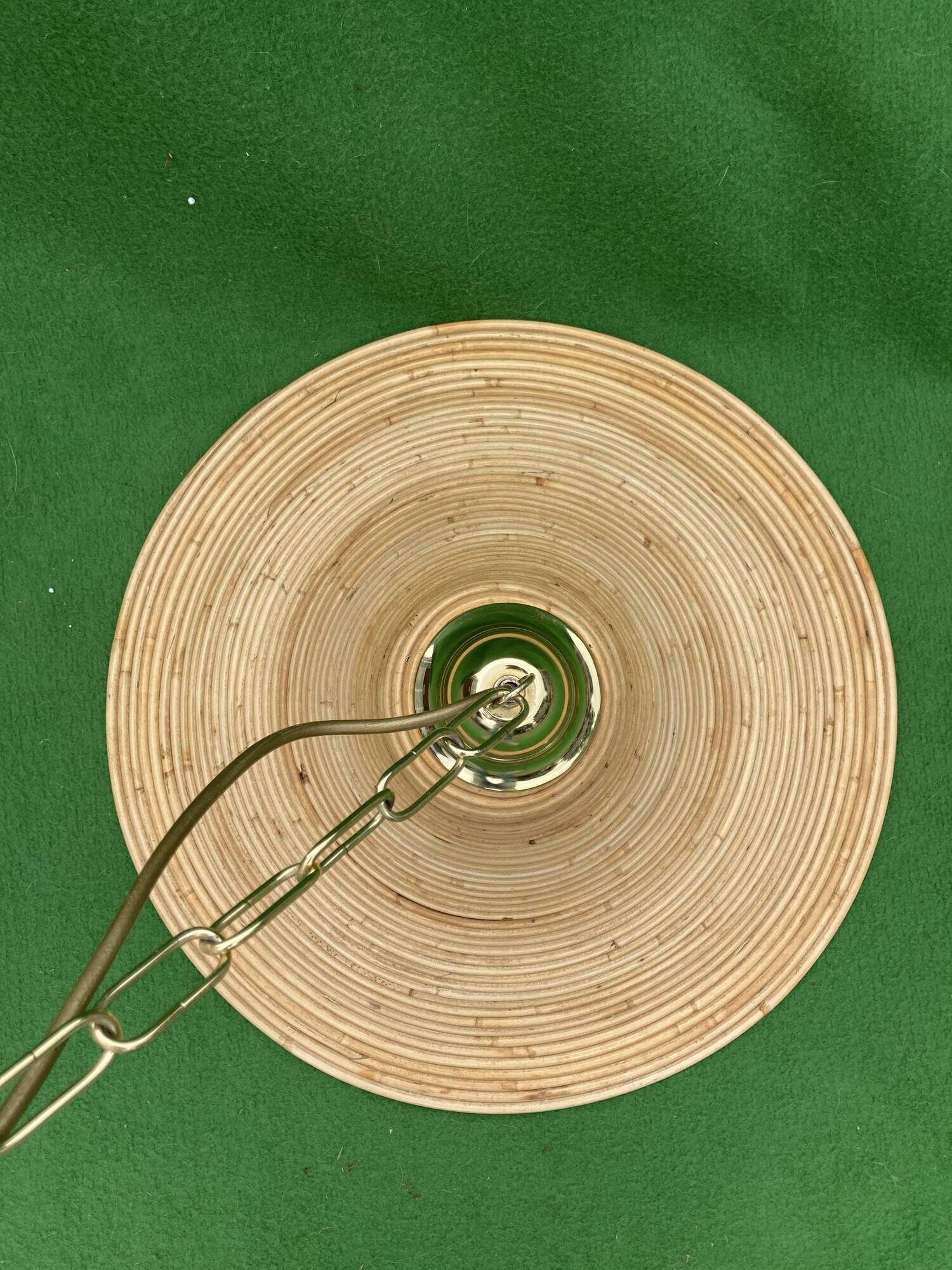 Pencil reed rattan wicker pendant lamp