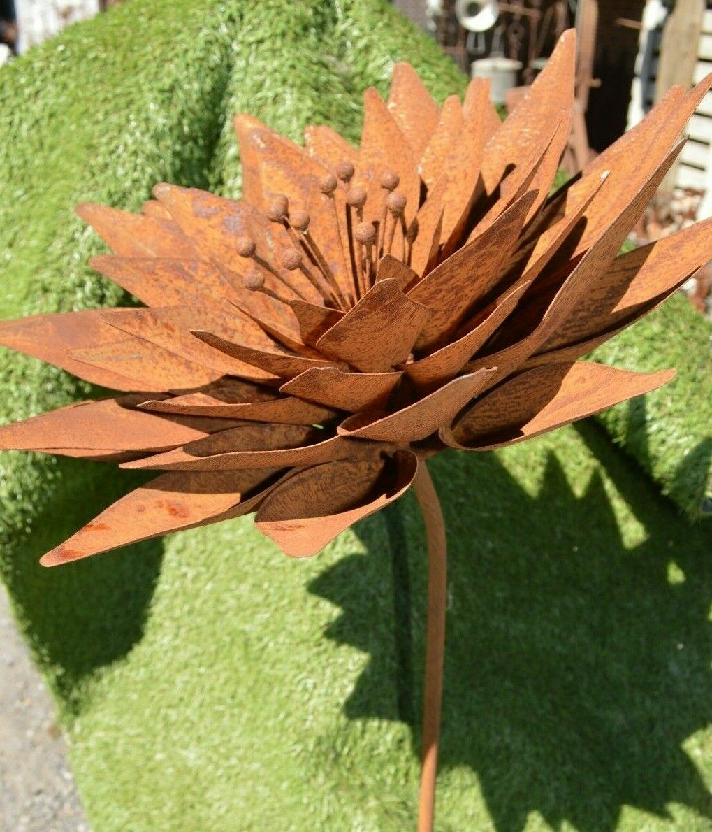 wrought iron lotus flower