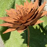 wrought iron lotus flower