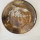 Ceramic plate signed, stoneware 24 cm