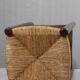 Tabouret paillé vintage design style Charlotte Perriand 1970s