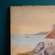 Painting old painting seaside man