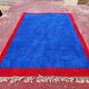 Authentic Beni Ouarain rug 250 x 180 cm – Cobalt blue and red – Piece