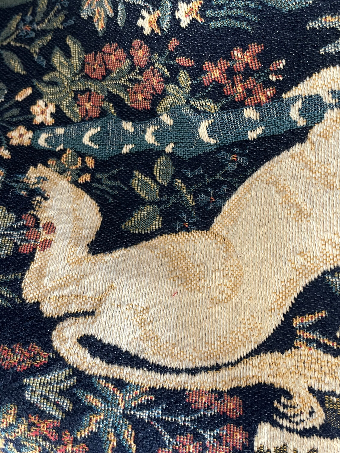 Wall tapestry panel.