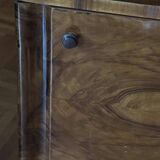 Art Deco bedroom set in walnut veneer, 1930s, set of 3