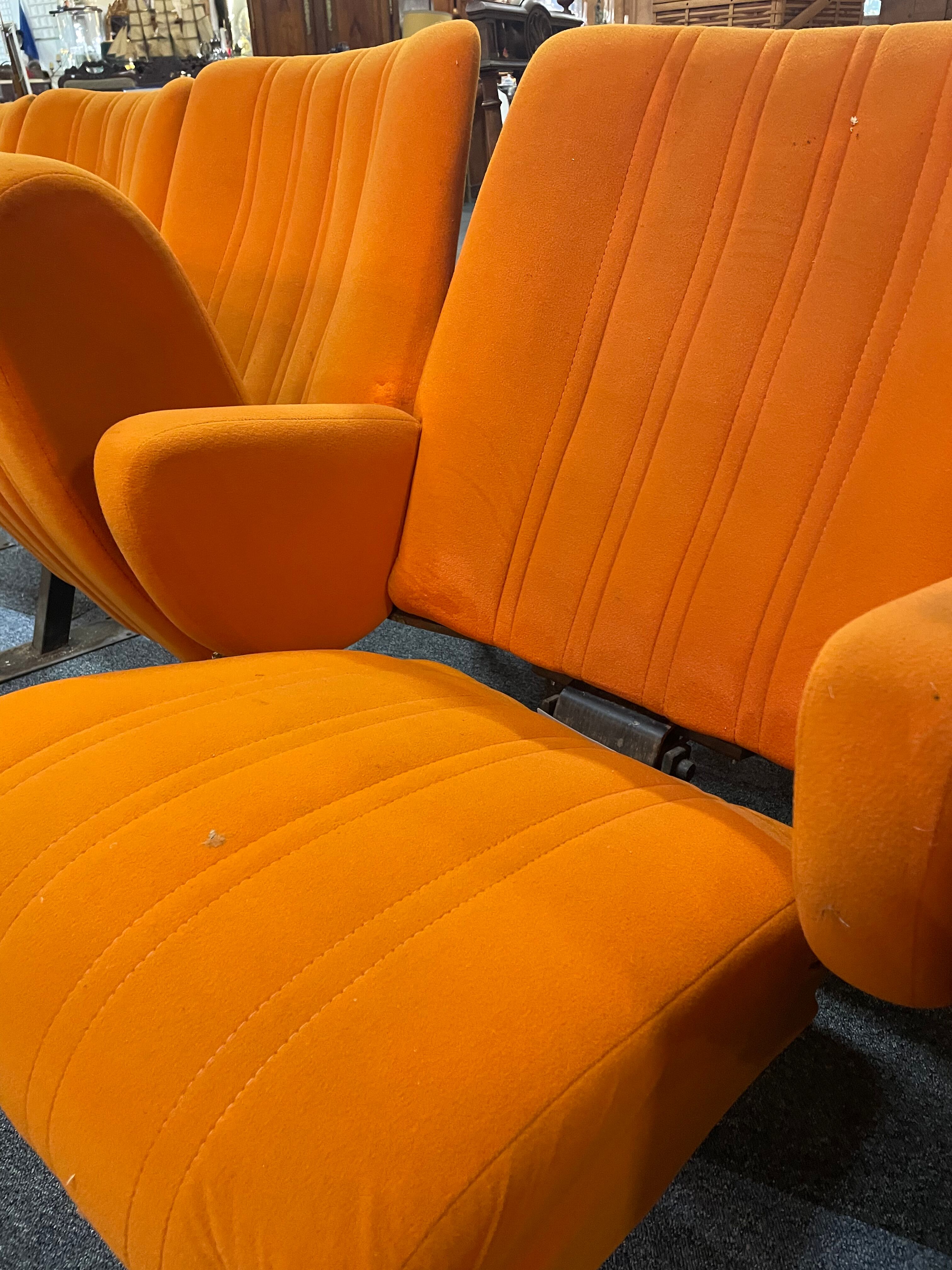 Series of 6 cinema seats