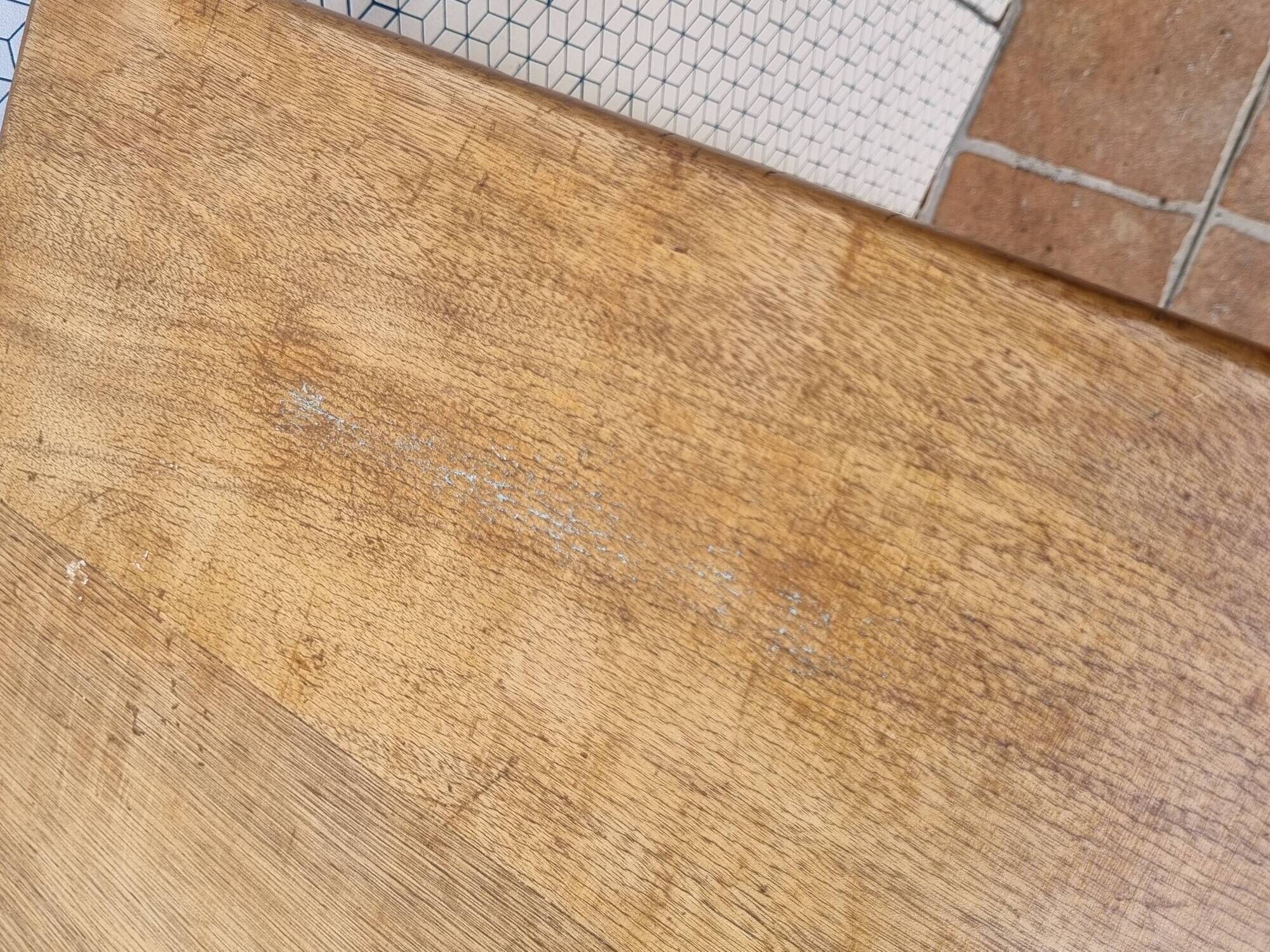 Vintage wooden and metal school desk