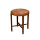 Dutch Art Deco Amsterdam School side table of solid and veneered oak