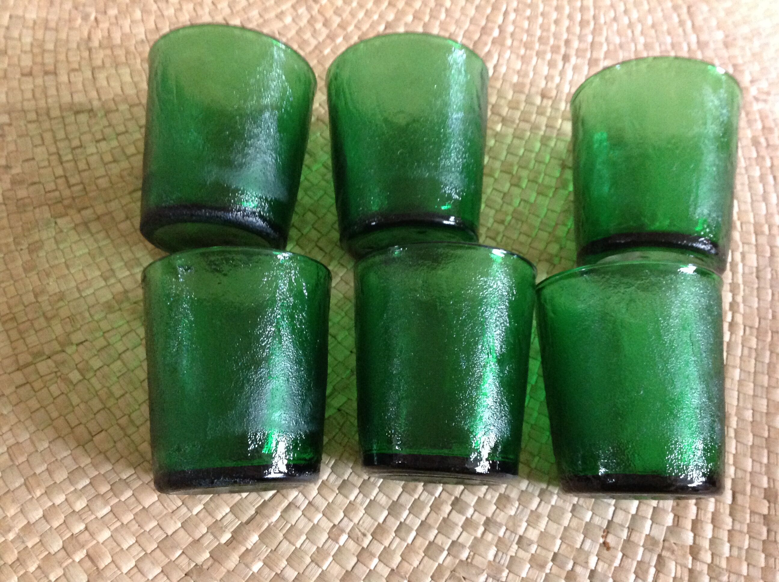 Série de 6 verres vintage