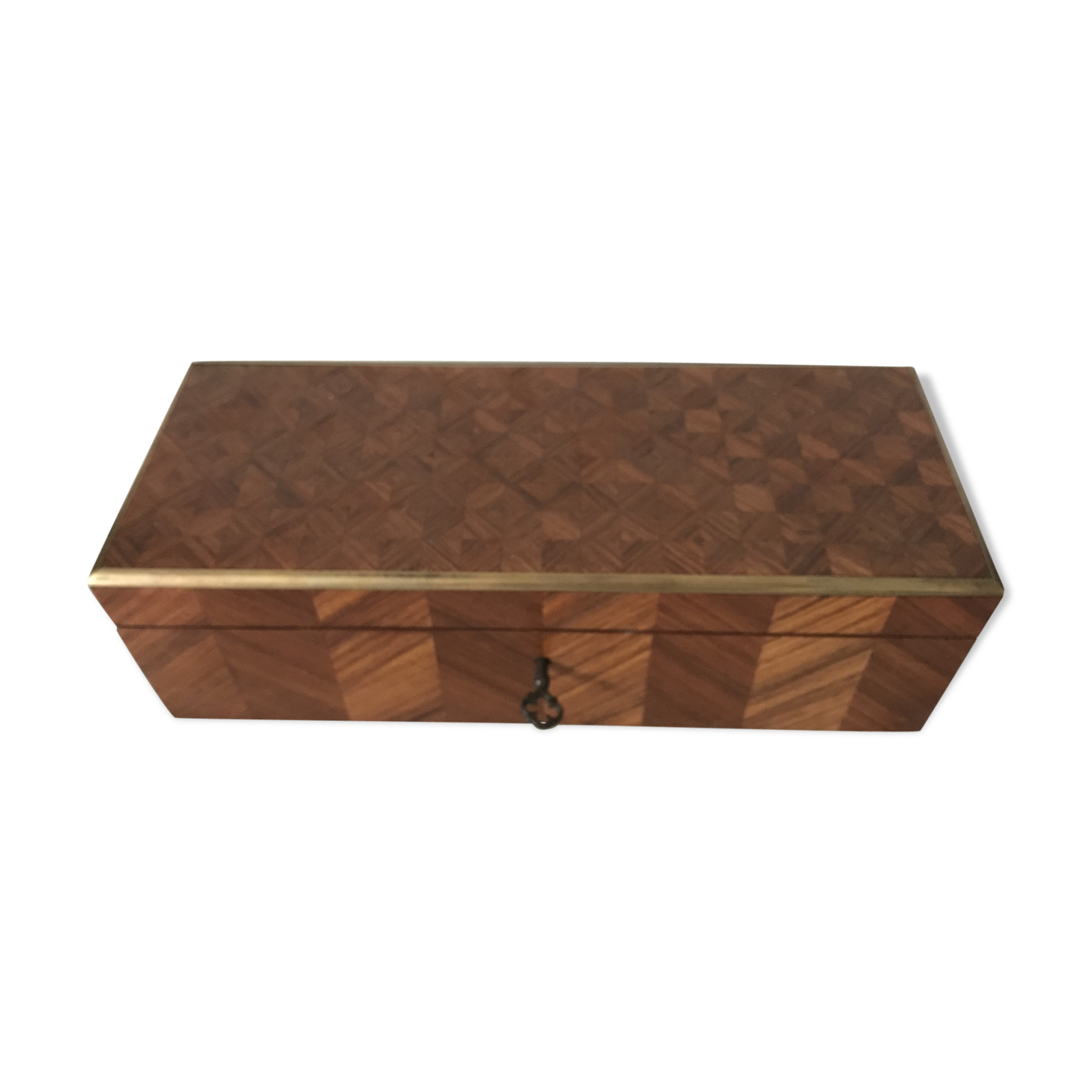 19th century marked wooden box