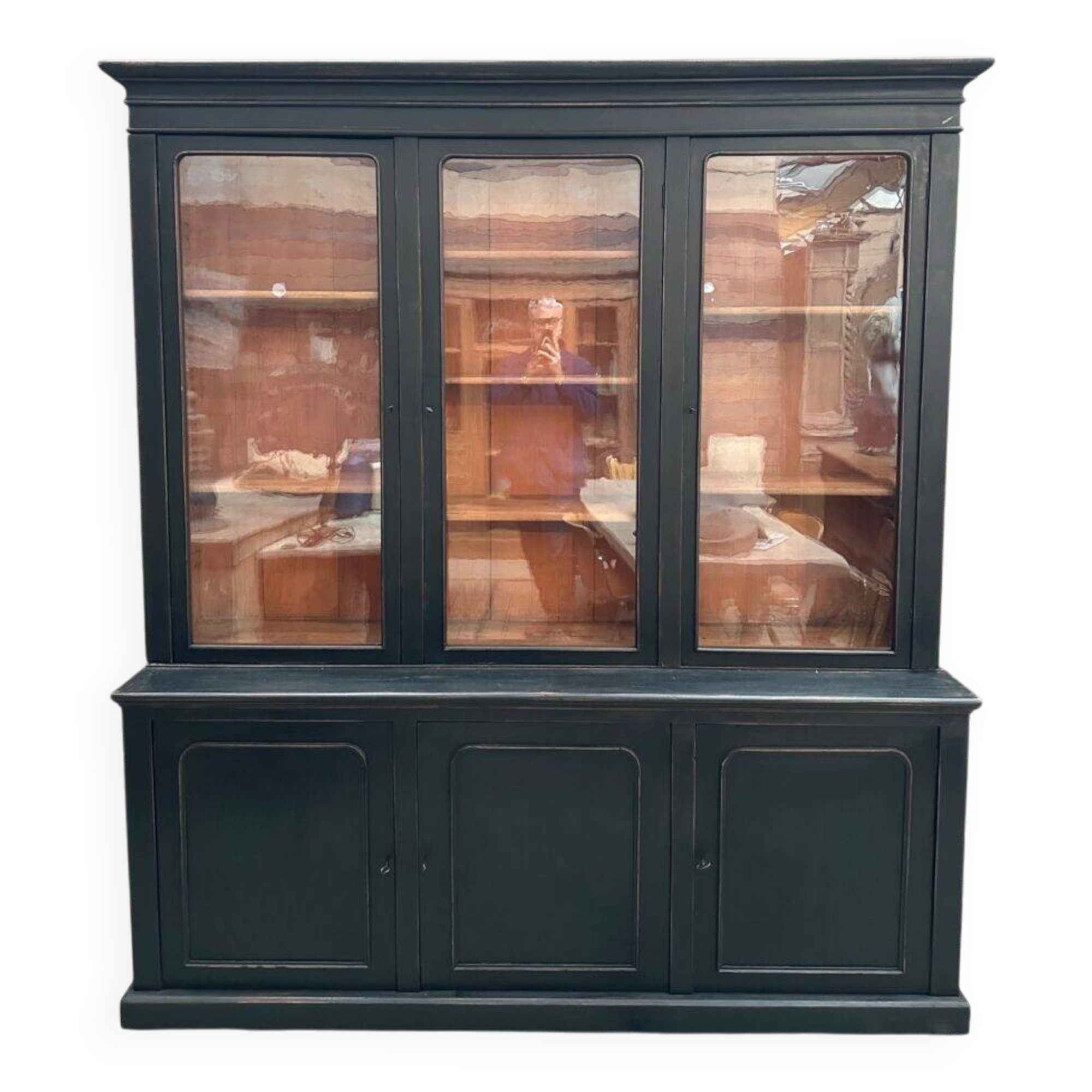 Large patinated library