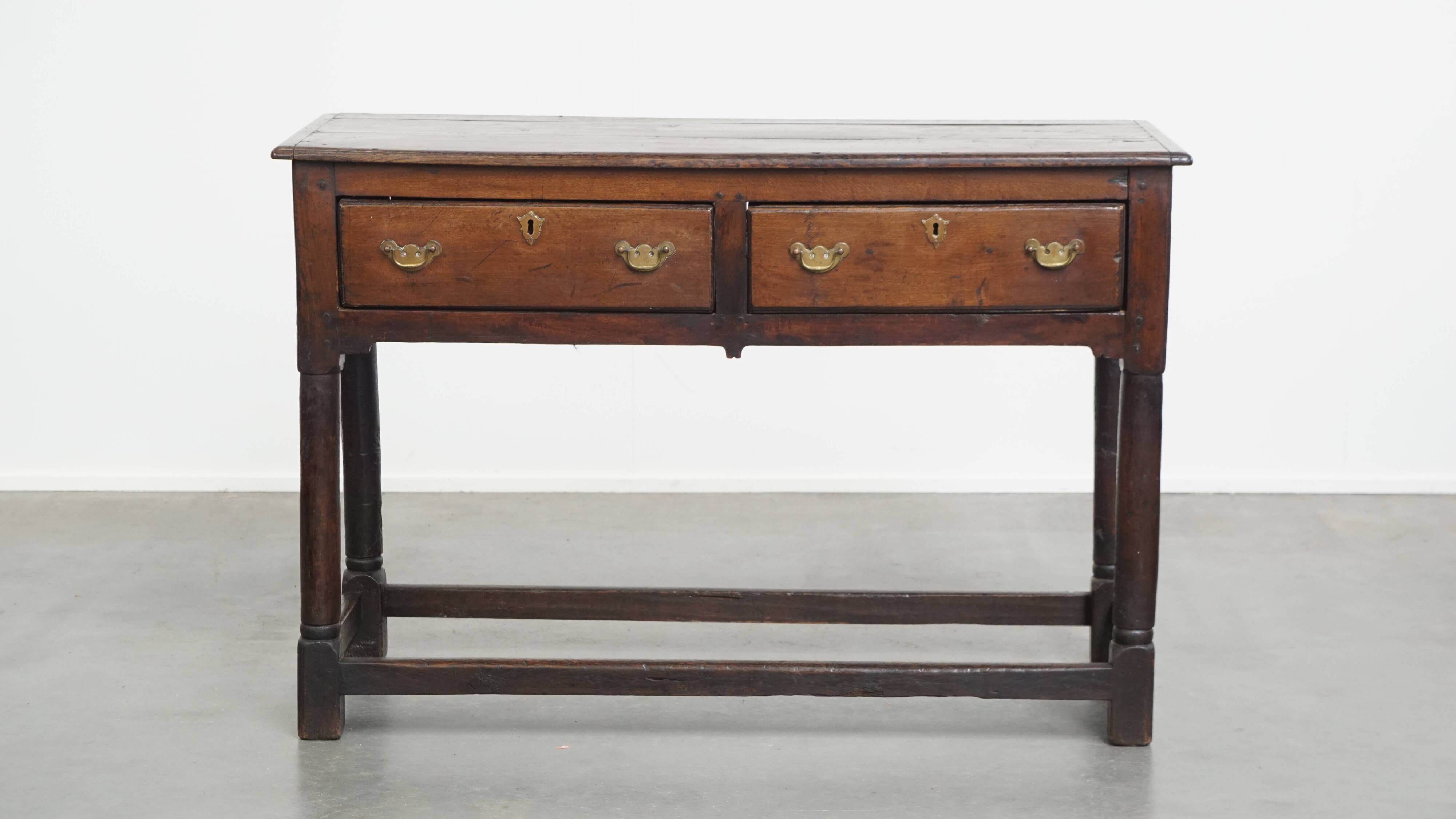Antique English Oak Sideboard / Side Table from the Late 18th Century