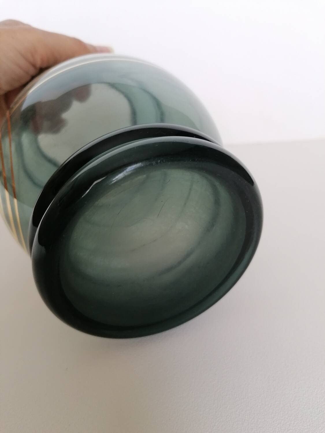 Art deco glass vase