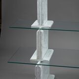 Carrara marble and glass library - 1970