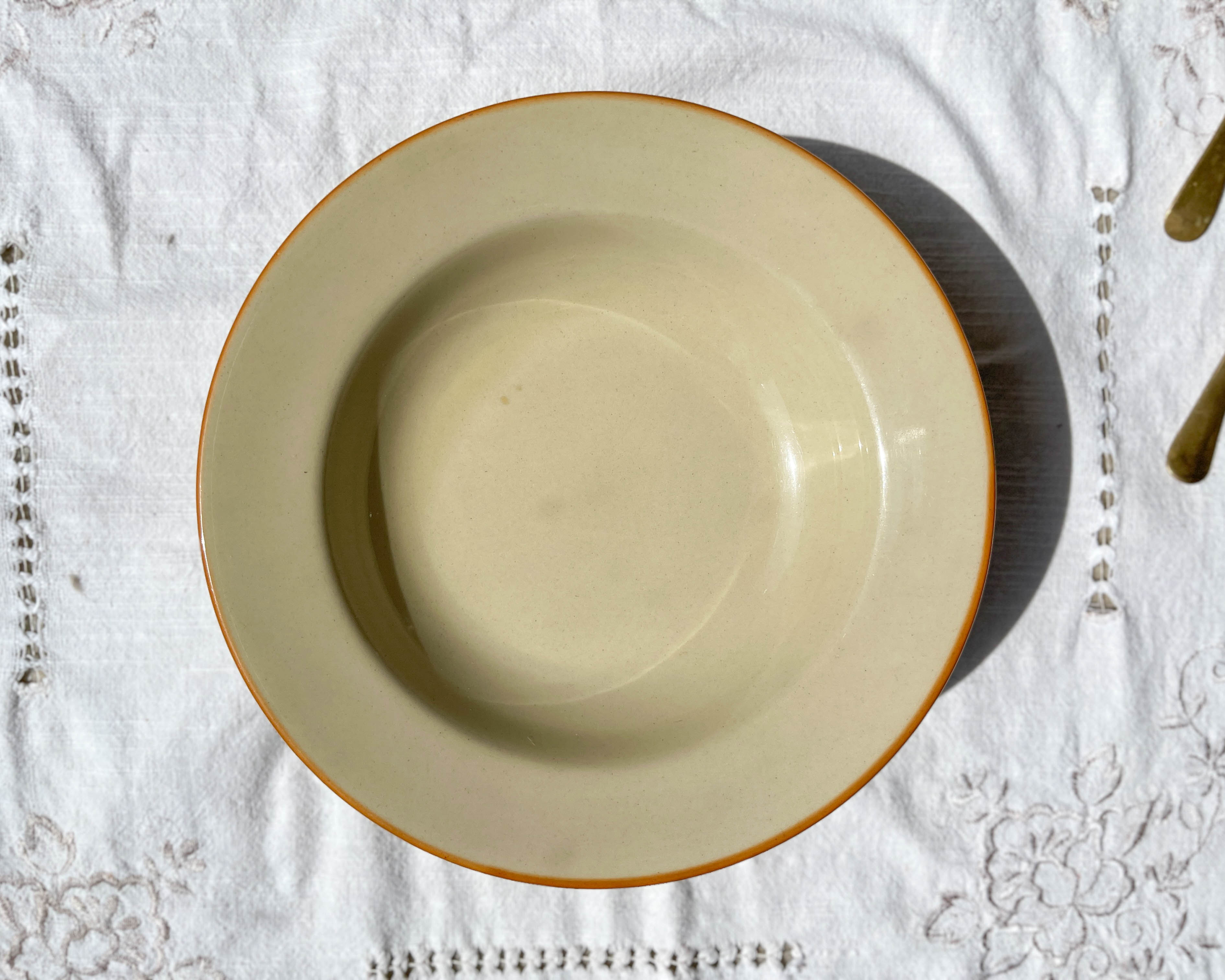 6 Hollow plates in beige sandstone Tulowice Poland 1970