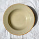 6 assiettes creuses en grès beige Tulowice Poland 1970