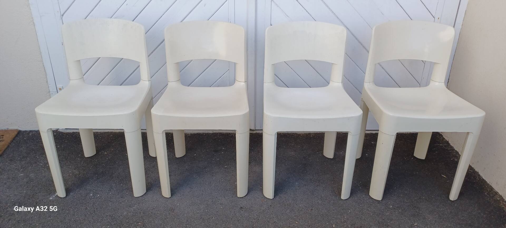 Set of 4 Space Age Allibert chairs