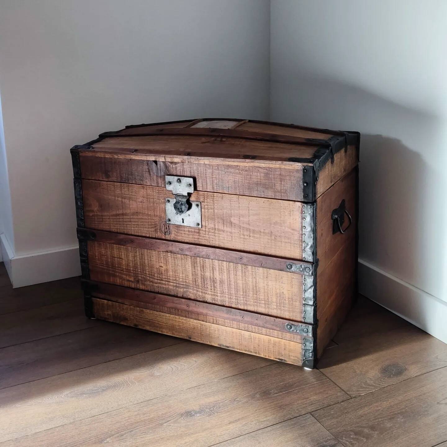 Old domed travel trunk