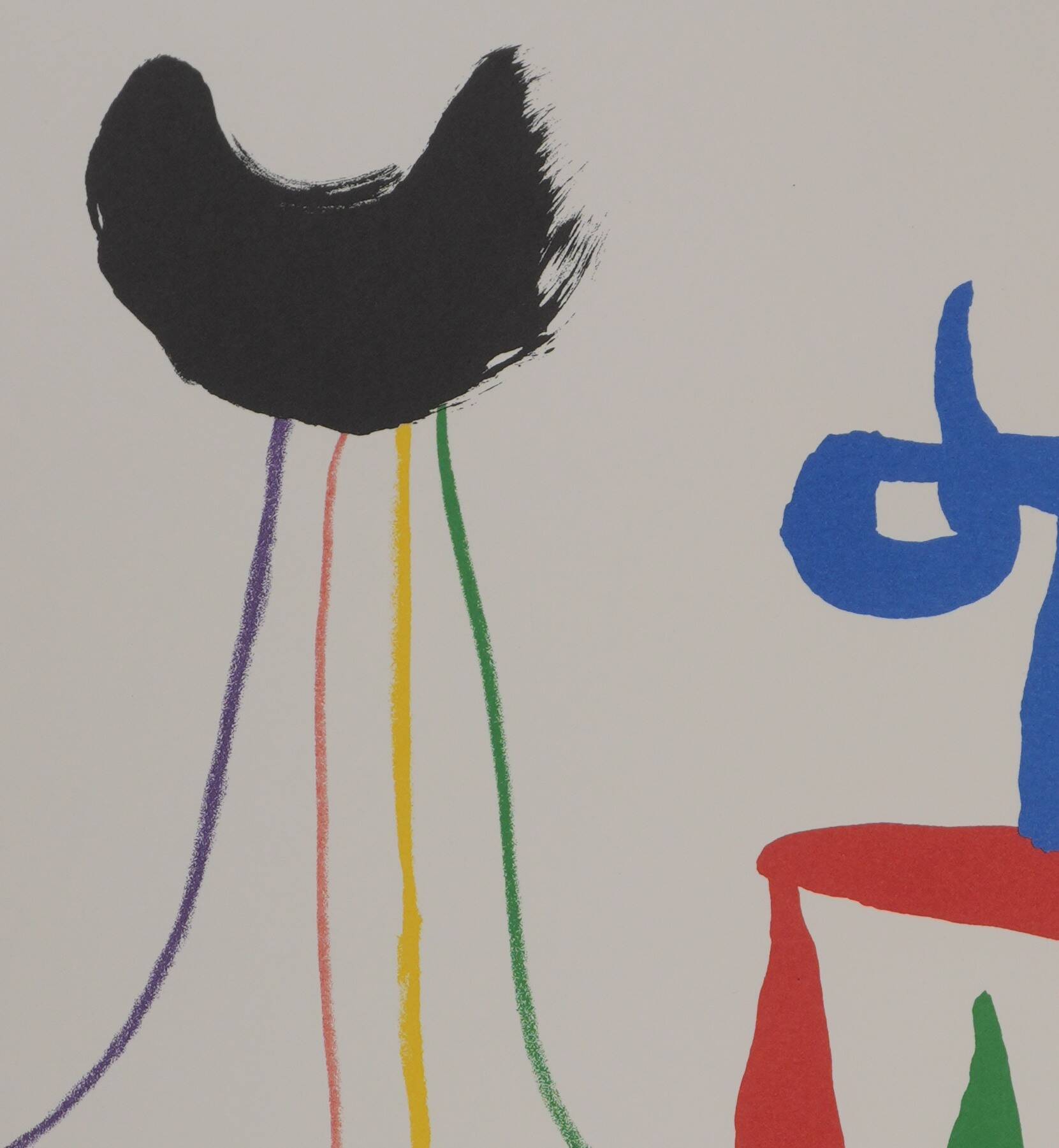 Joan Miró: Surrealist Couple, signed lithograph