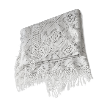 Couvre lit au cochet vintage 180 x 200 cm