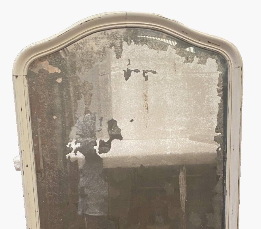 Louis Philippe mirror in wood and patinated stucco 19th century