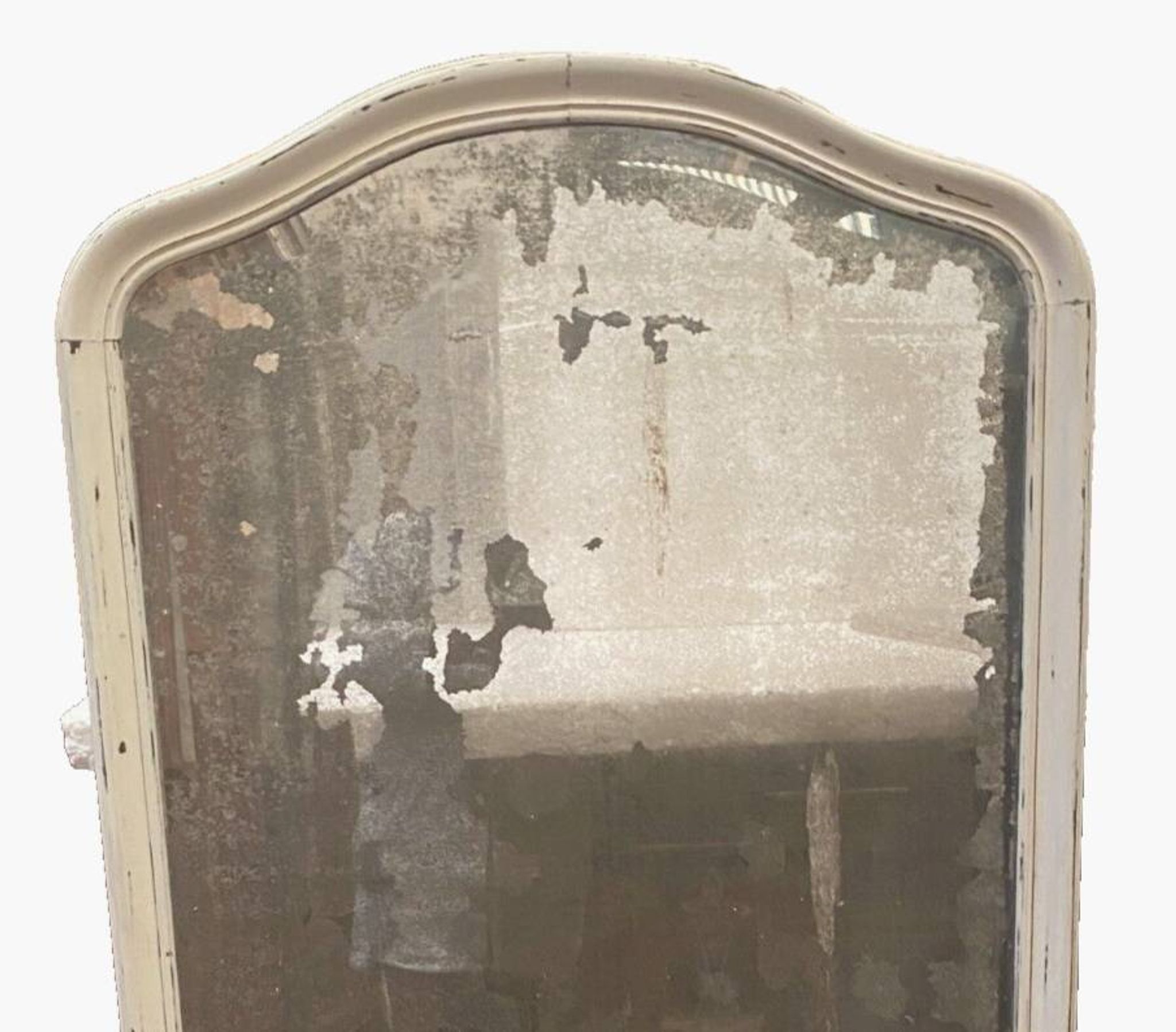 Louis Philippe mirror in wood and patinated stucco 19th century