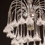 Set of 2 Julia Roberts, Vintage White Murano Chandelier, 1980s