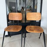 Vintage Mobilor school chair