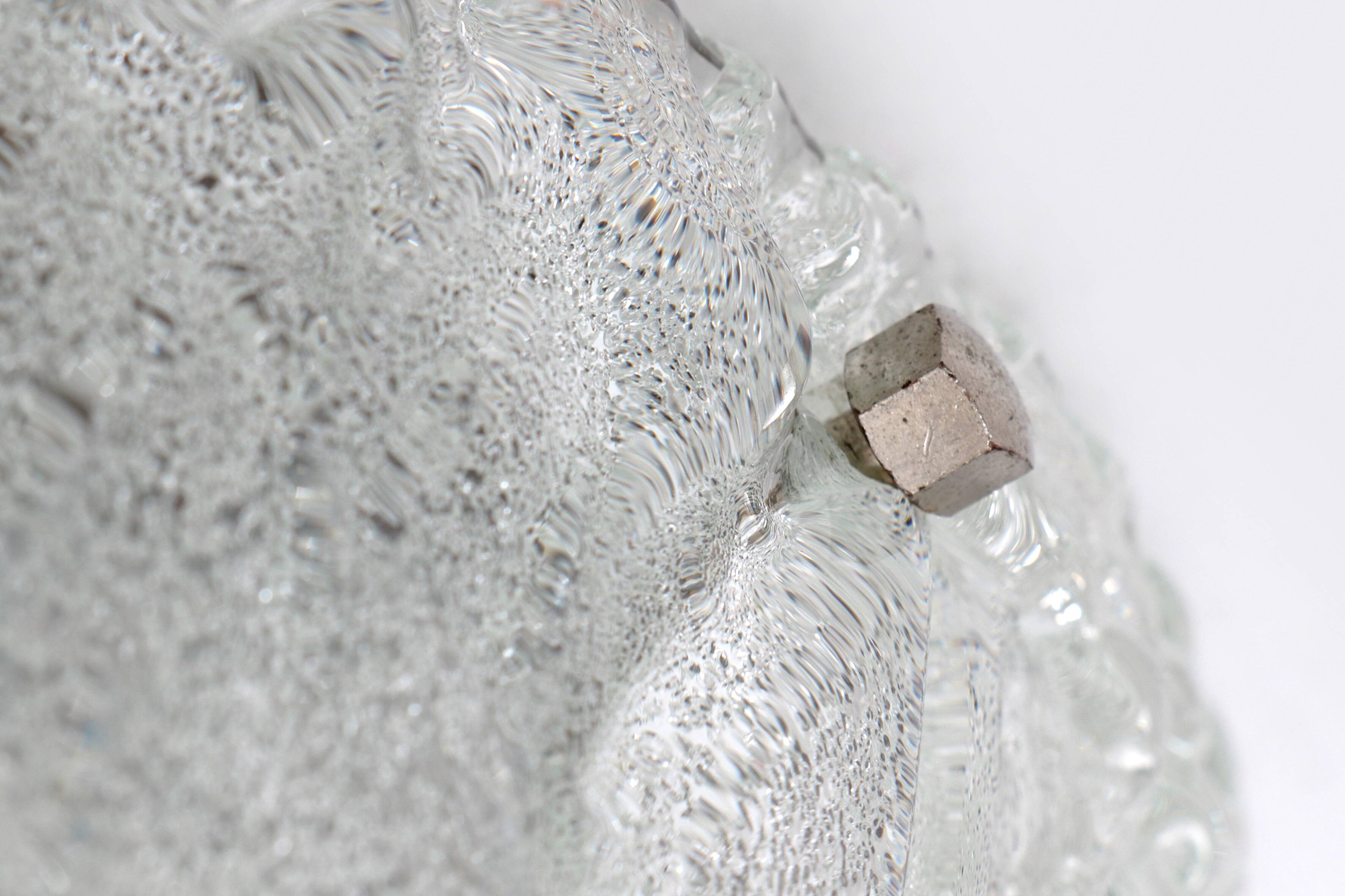 German vintage round ceiling lamp or wall lamp by Kaiser Idell, 1960s