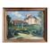 Painting HSP "Village à l'église" Abbey Signed Landscape of the Yonne