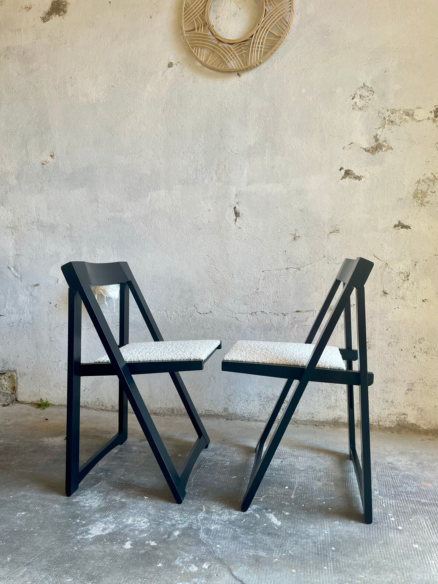 Vintage Trieste folding chairs by Aldo Jacober – 1970s