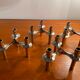 Set of 4 modular candle holders variant Nagel BMF vintage 1970