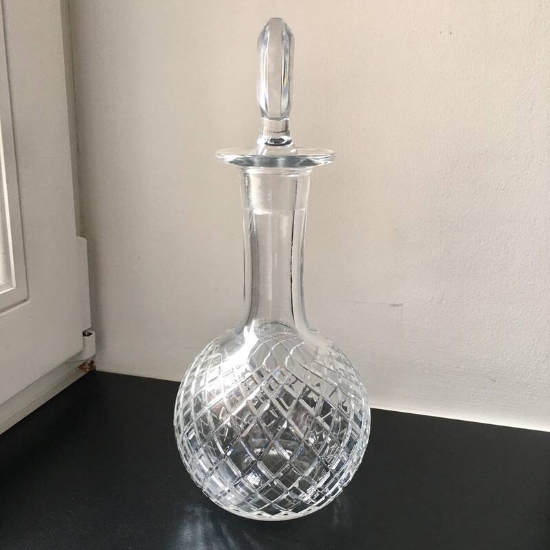 Carafe en cristal taillé 26 cm