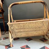 Rattan and canning magazine holders