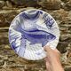 Plates and dish, fish service with cobalt blue decoration.